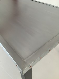 Zinc top coffee table 60x90