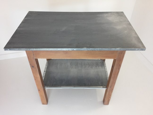 Zinc topped breakfast bar